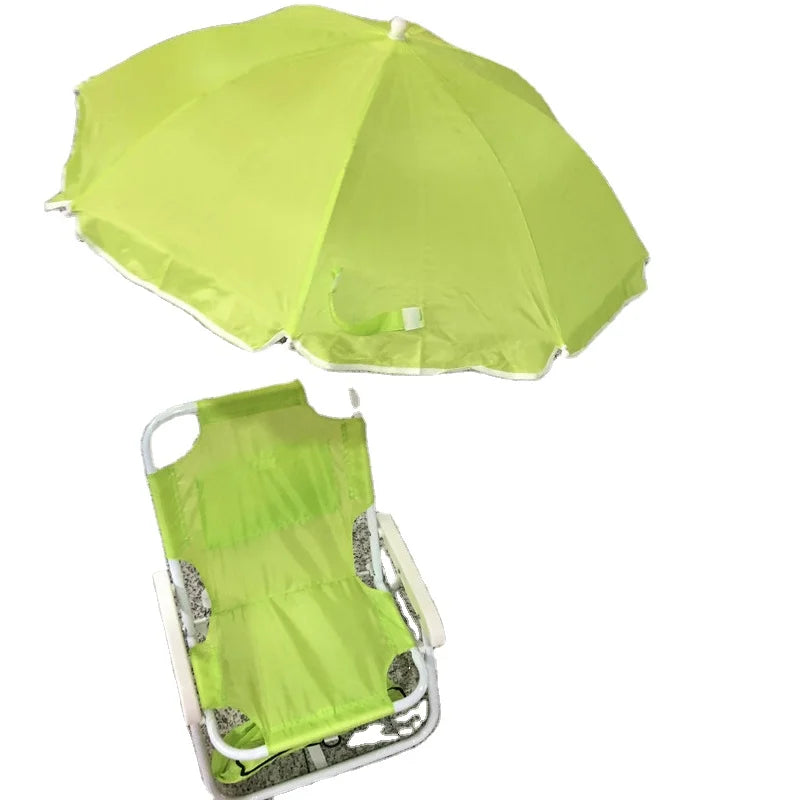 Portable Folding Kids Beach Chair with Umbrella Tent – Green