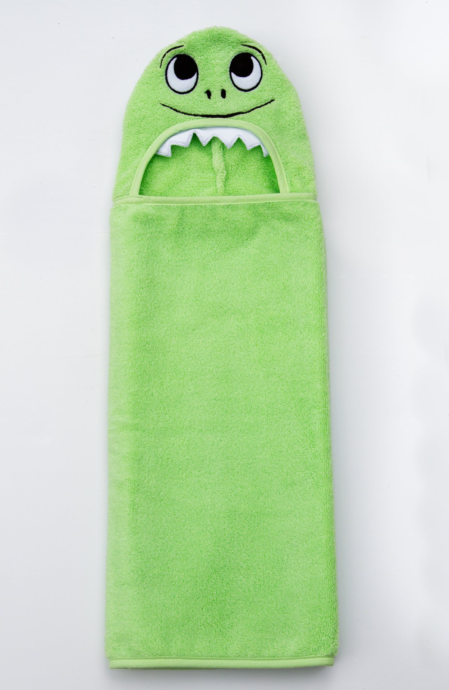 Dino Hooded Cotton Turkish Towel: Bath Towel for Little Kids