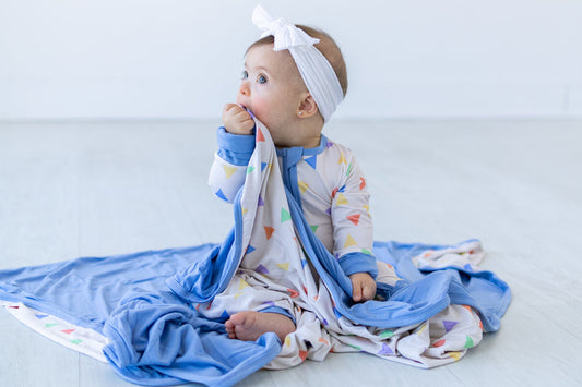 Confetti Long Sleeve Bamboo Zipper Romper
