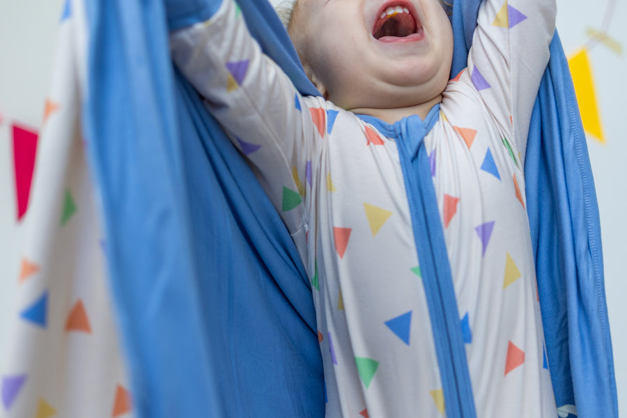 Confetti Long Sleeve Bamboo Zipper Romper